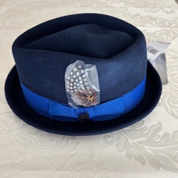 Stacy Adams Men's Wool Diamond Crown Fedora - Picture 7 of 8